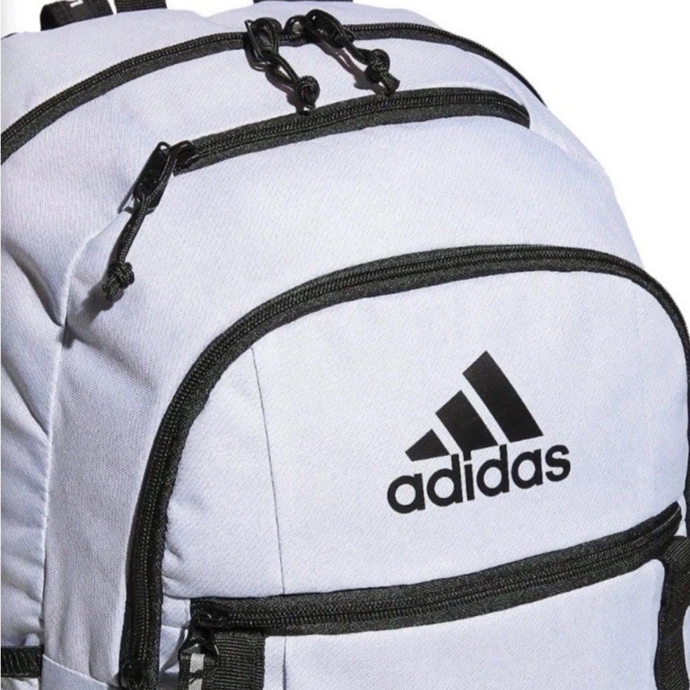 Adidas Excel 7 Unisex OSFA 15" Laptop Backpack Silver Dawn Grey Violet Purple - Picture 5 of 9